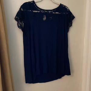 Gently used torrid super soft blue top